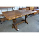 An oak refectory table