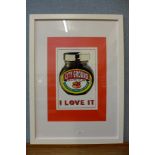 A City Ground Marmite style framed poster