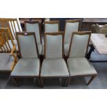 A set of six G-Plan Fresco teak dining chairs