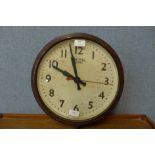 A Smiths Sectric Bakelite wall clock