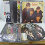 Eleven The Beatles and related LP records