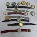 Lady's and gentleman's wristwatches and wristwatch heads