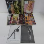 Twenty-three Vintage 1950's, 1960's and 1970's glamour magazines