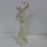 A Worcester Hadley Parian glaze figure, circa 1884, 31.cm