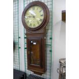 An oak wall hanging Parliament clock, the dial bearing Elderbank Regulator Company inscription