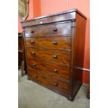 A Victorian mahogany chest of drawers