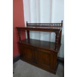 A Victorian mahogany two tier buffet