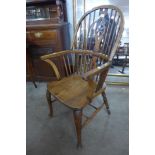 A 19th Century elm and beech Windsor armchair