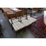 A set of six Meredew teak dining chairs