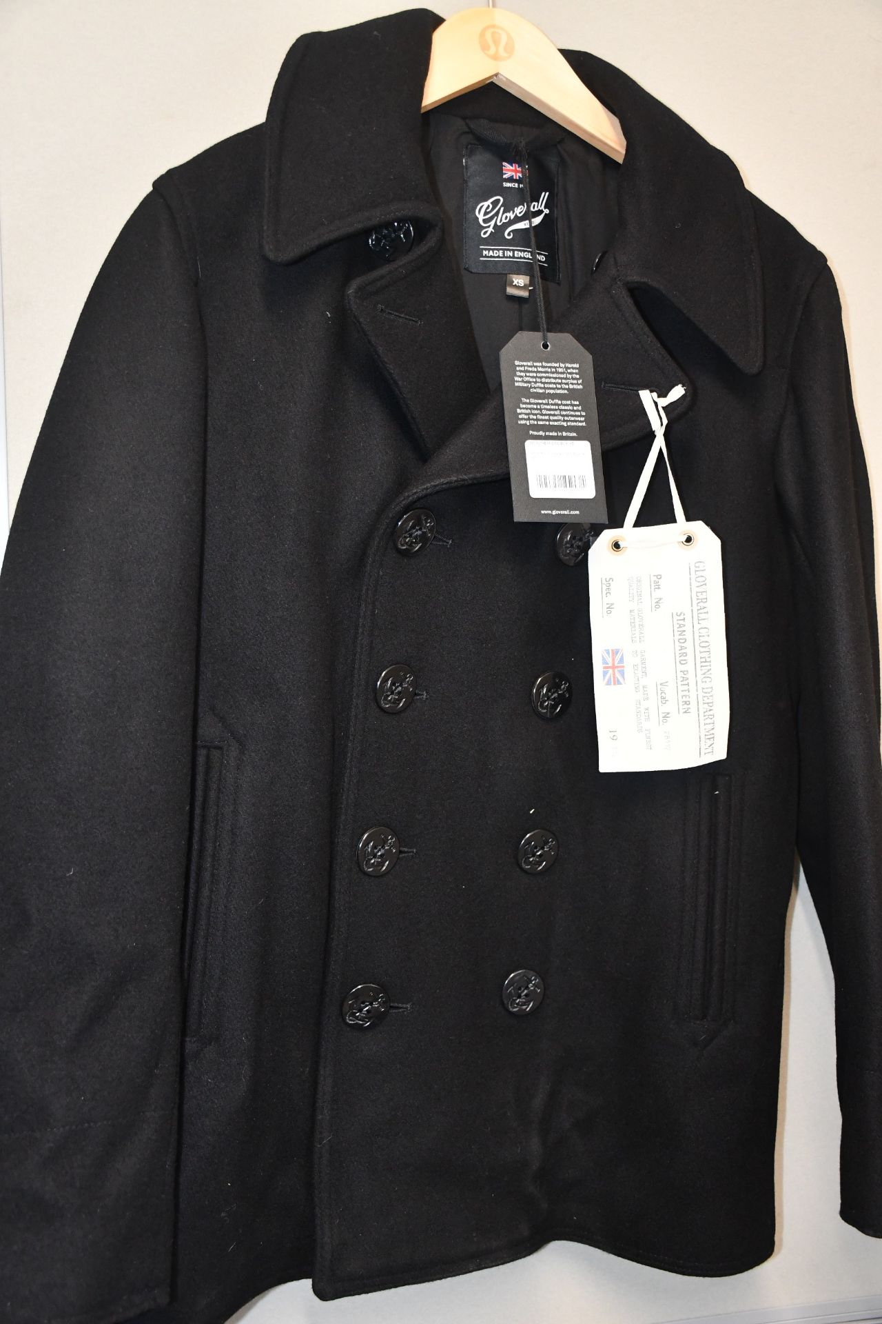 One as new Gloverall Admirality Black Peacoat size XS (MC3218EM-CPC).