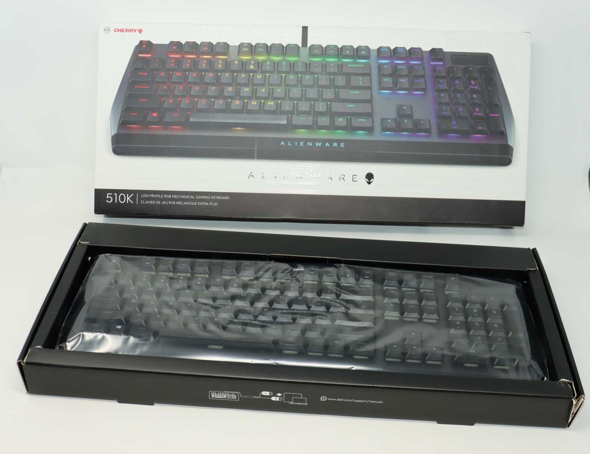 A boxed as new Alienware 510k Low Profile RGB Mechanical Gaming Keyboard (box opened). - Image 2 of 8