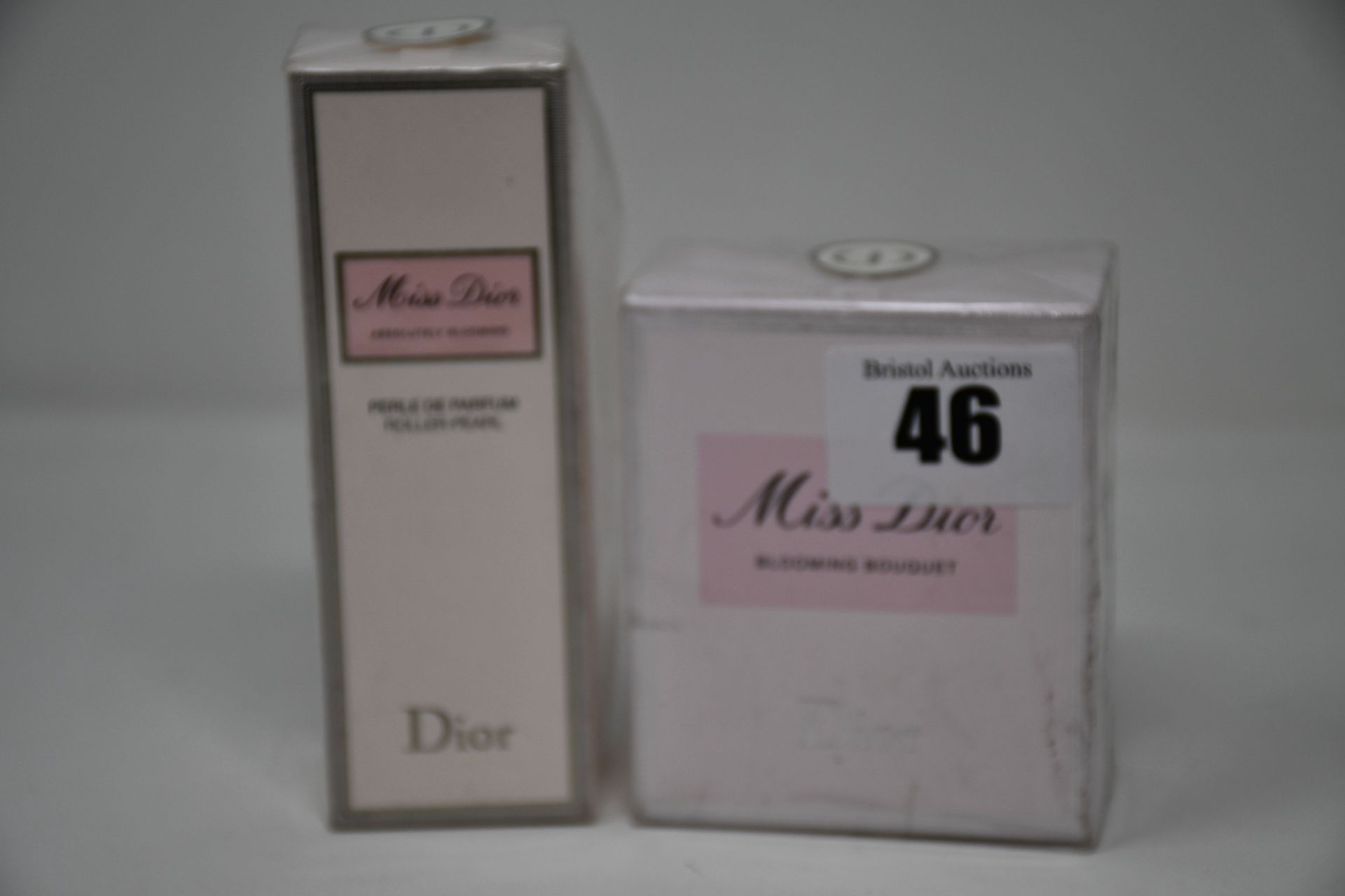 Three Dior Miss Dior eau de toilette (30ml) and Dior Miss Dior roller-pearl eau de parfum (20ml).