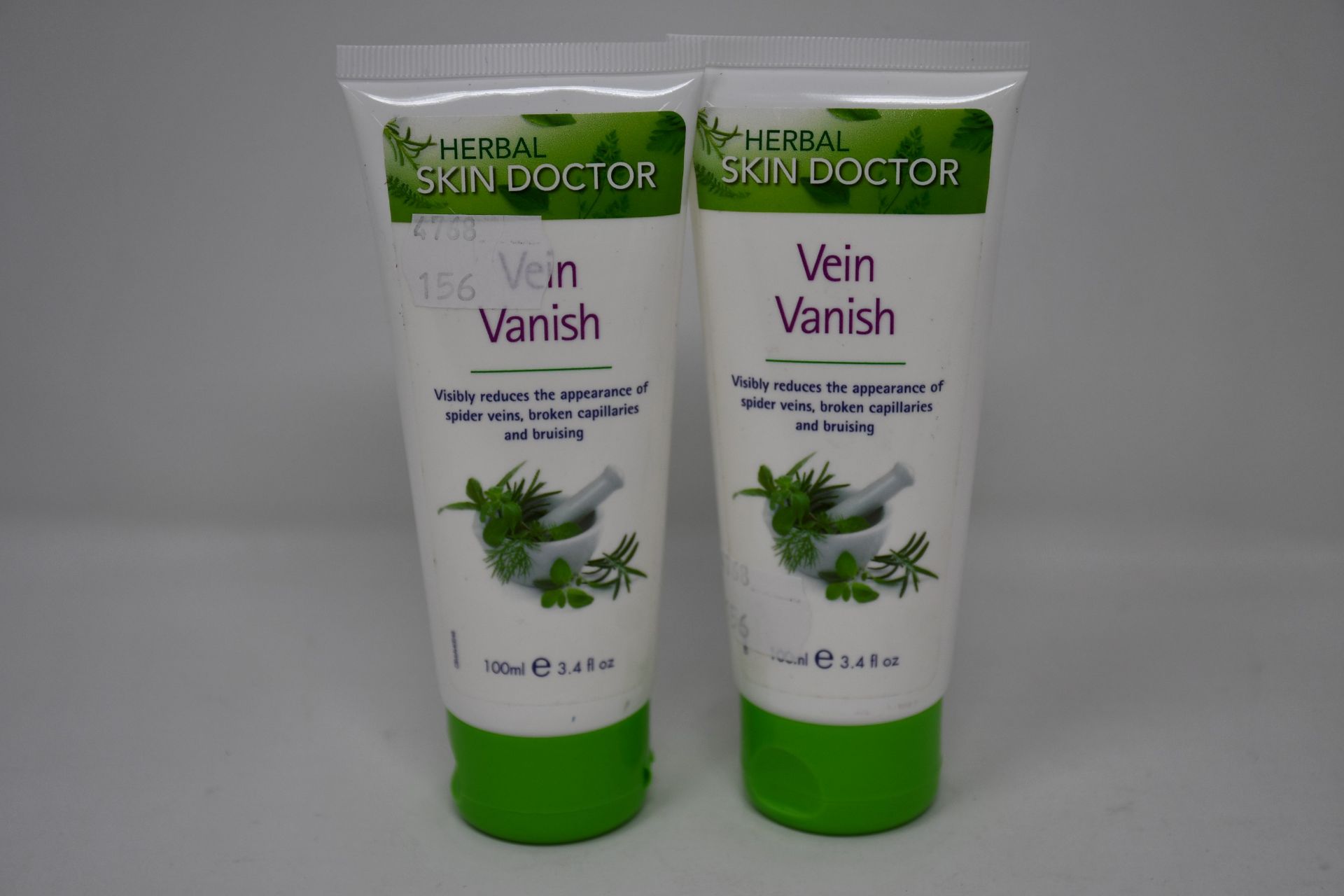 Eight tubes of Herbal Skin Doctor Vein Vanish, 100ml.