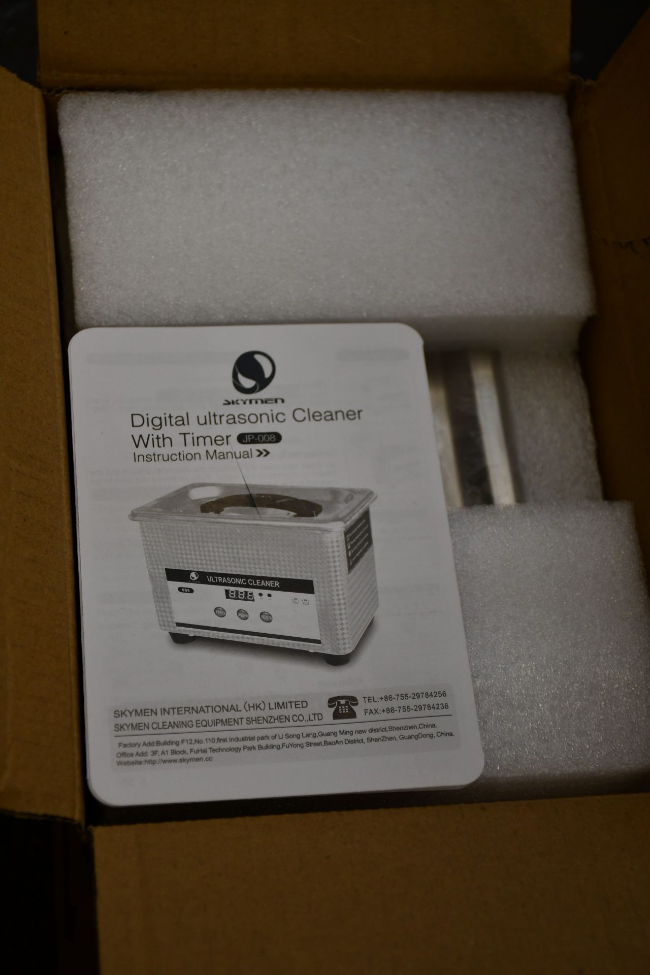 Three boxed as new Skymen Ultrasonic Cleaners JP-008.