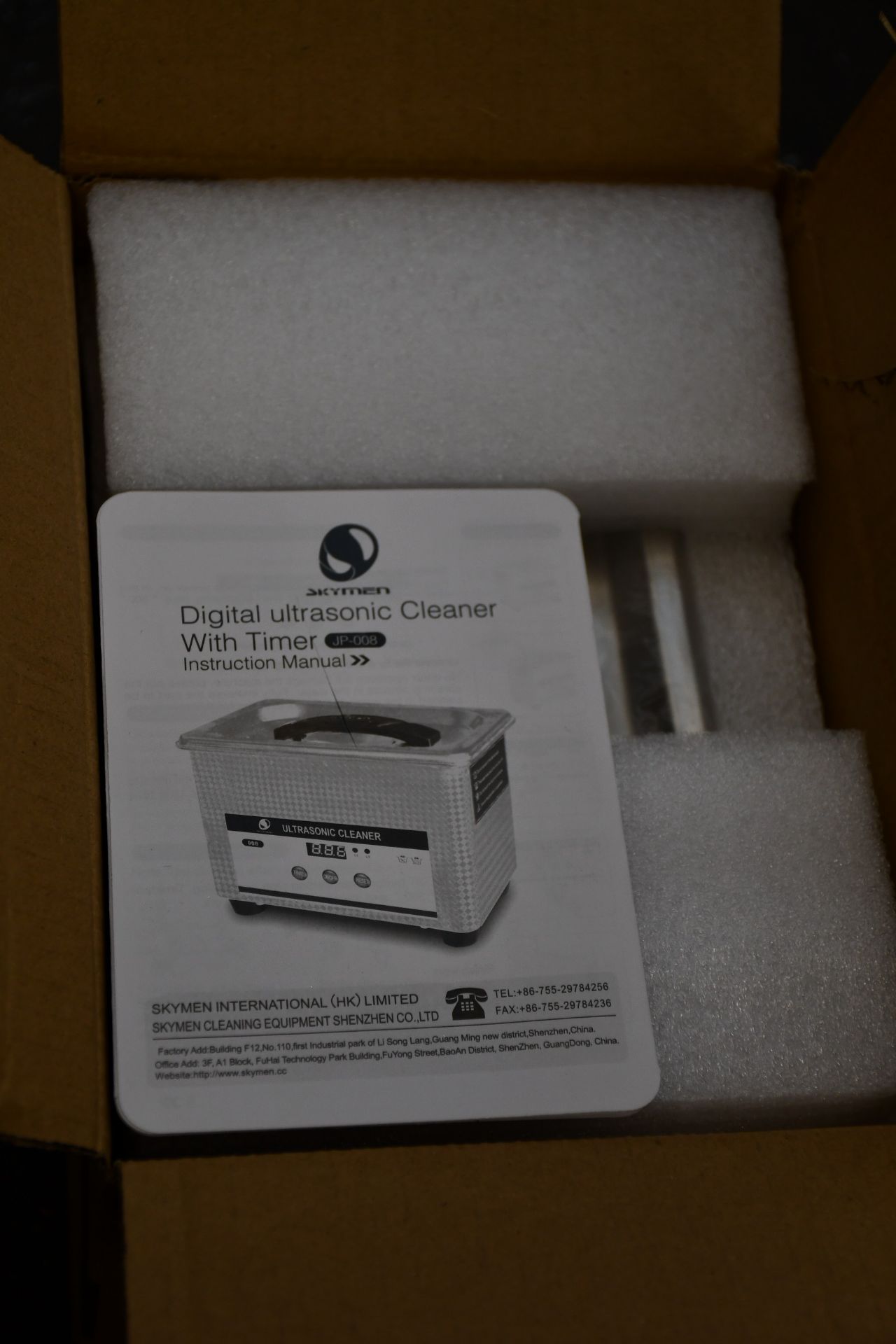 Three boxed as new Skymen Ultrasonic Cleaners JP-008.