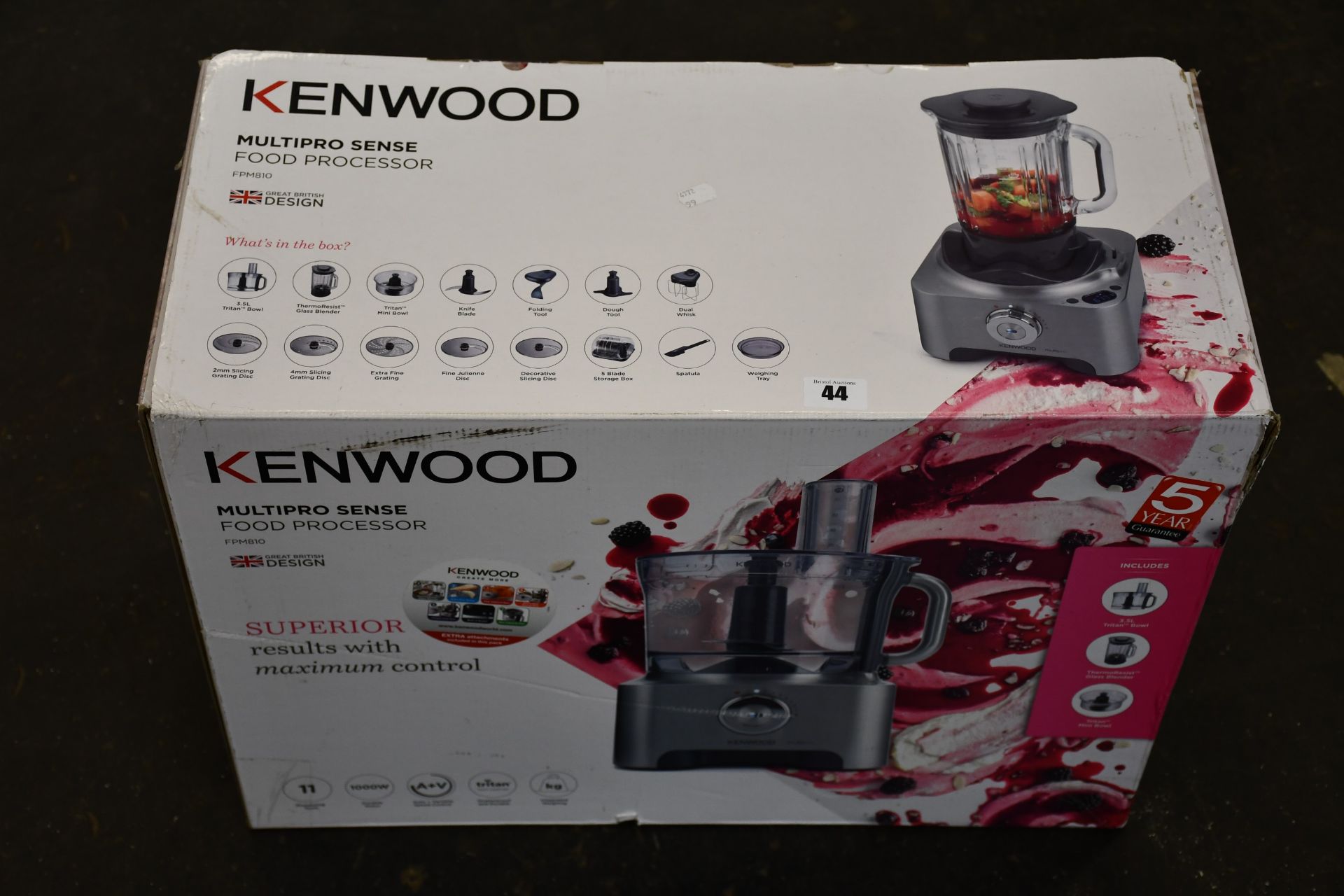 One boxed as new Kenwood Multipro Sense Food Processor (FPM810).