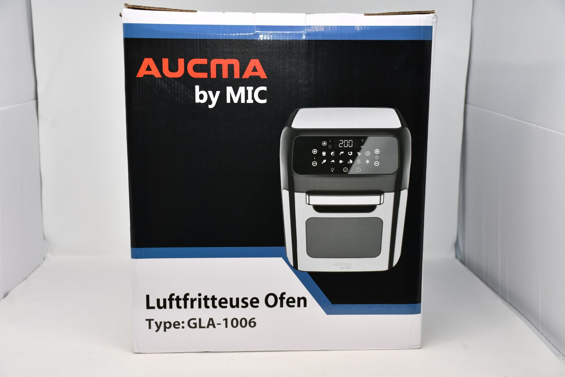 One boxed as new Aucma by MIC Air Fryer Oven (Model GLA-1006).