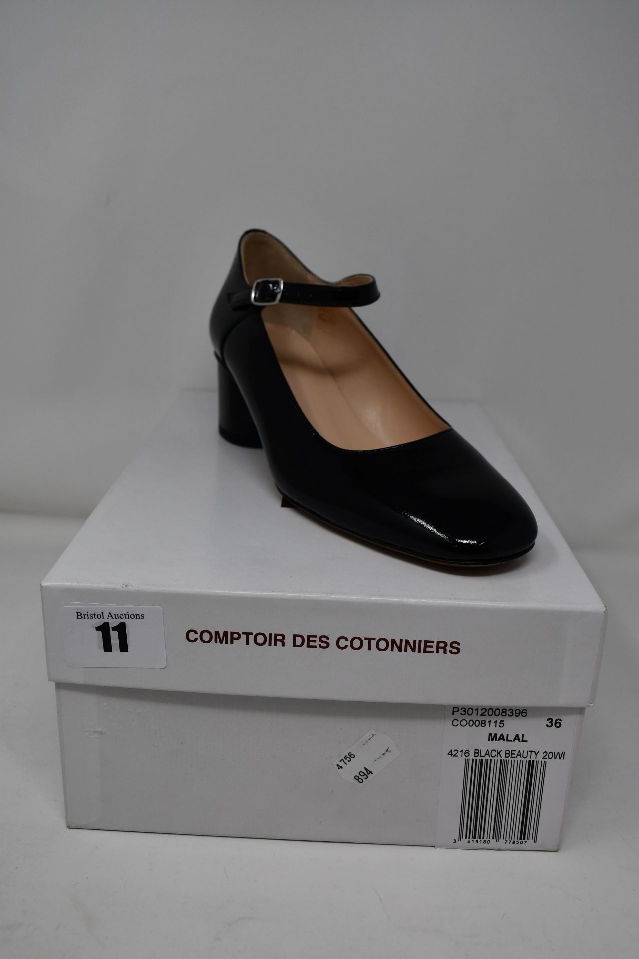 One as new Comptoir Des Cotonniers Mary Janes in patent leather with a round heel shoes size 36 (