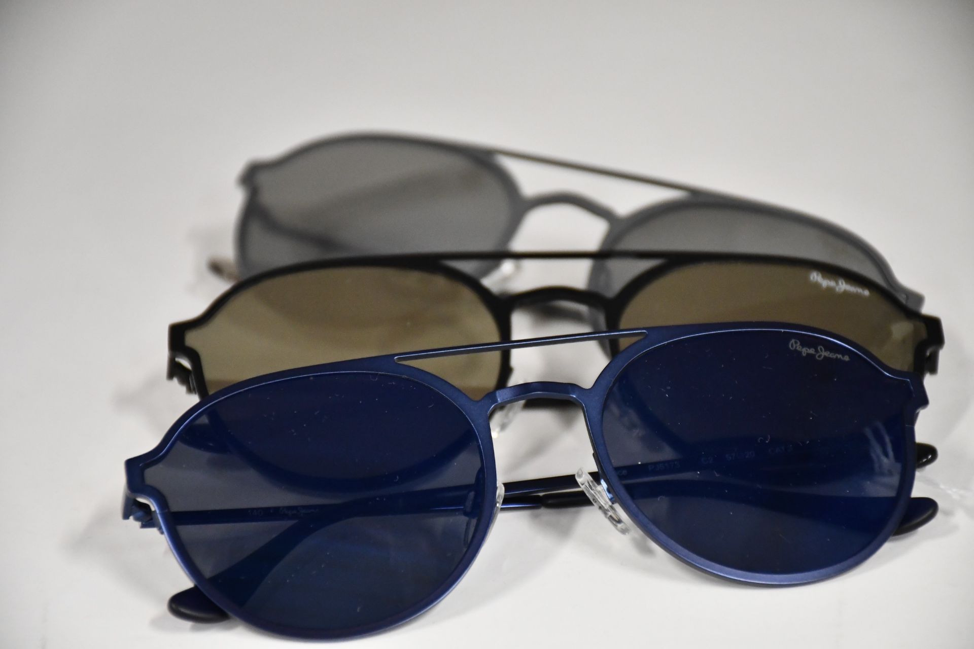 Three pairs of as new Pepe Jeans Grace sunglasses (No cases).