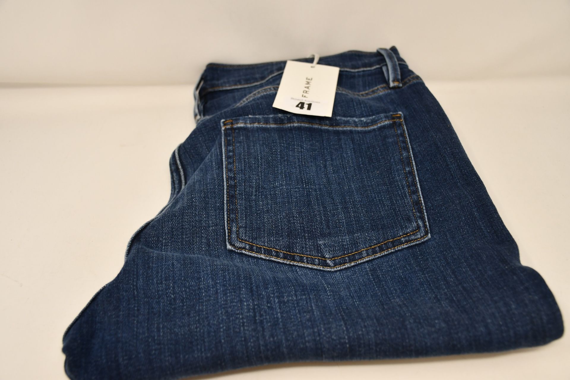 A pair of as new Frame Le Beau jeans in Burnside (Size 29).