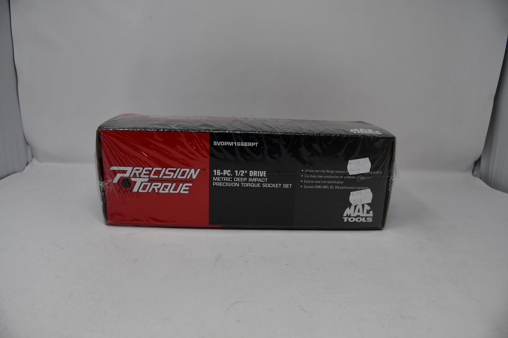 One boxed as new Mac Tools 16-PC. 1/2" Metric Deep Impact Precision Torque Socket Set (