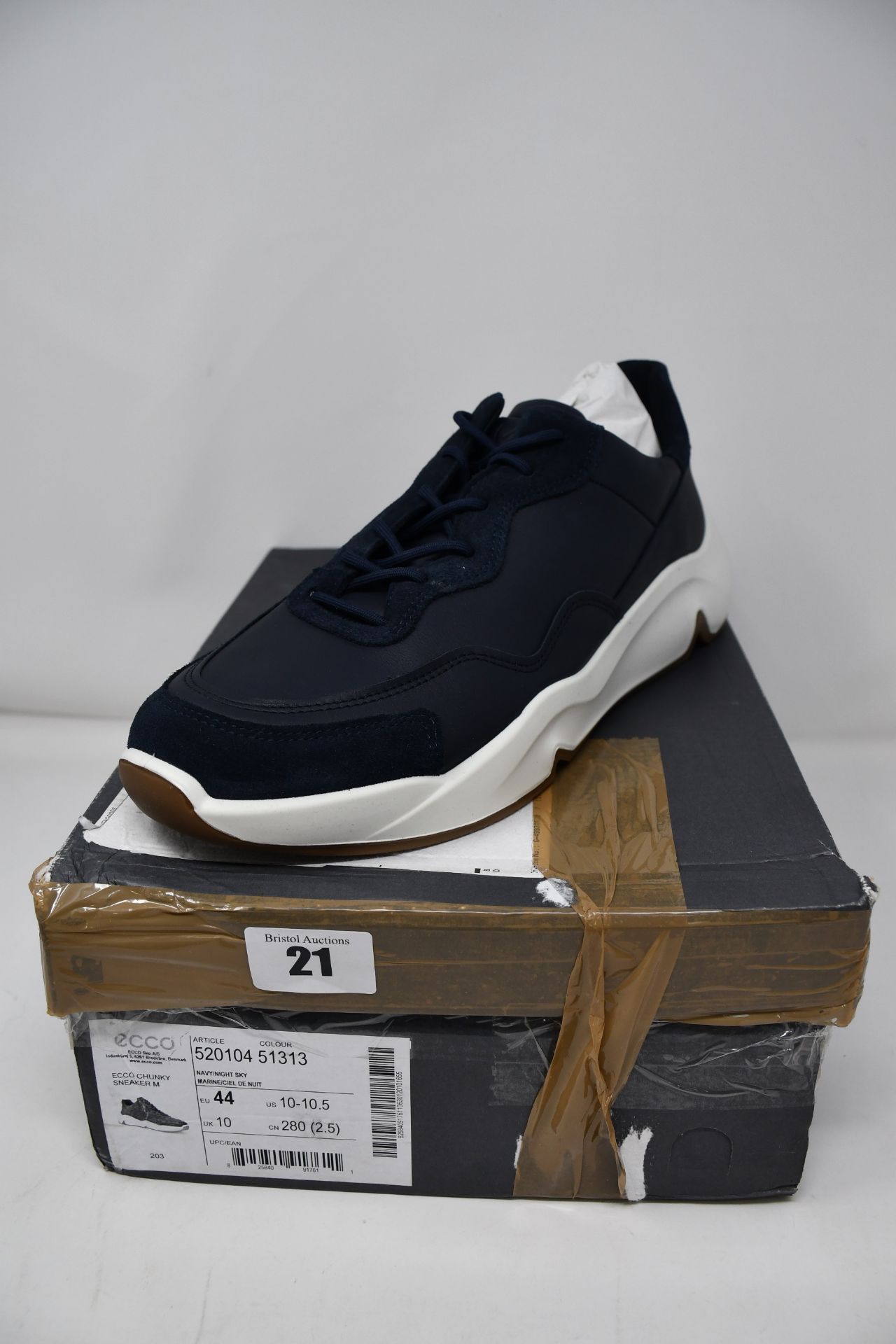 One as new Ecco Chunky navy sneakers size UK 10.