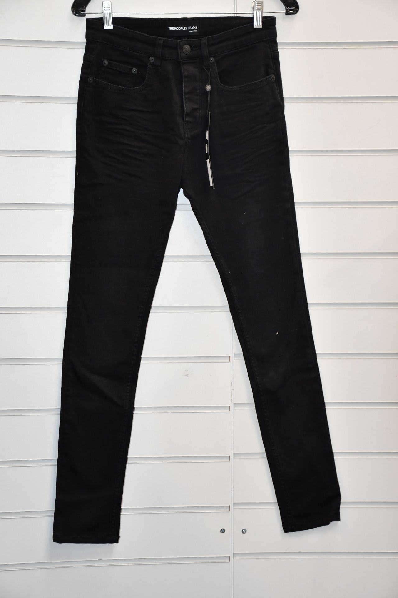 A pair of as new The Kooples black skinny jeans (28 - RRP £155).