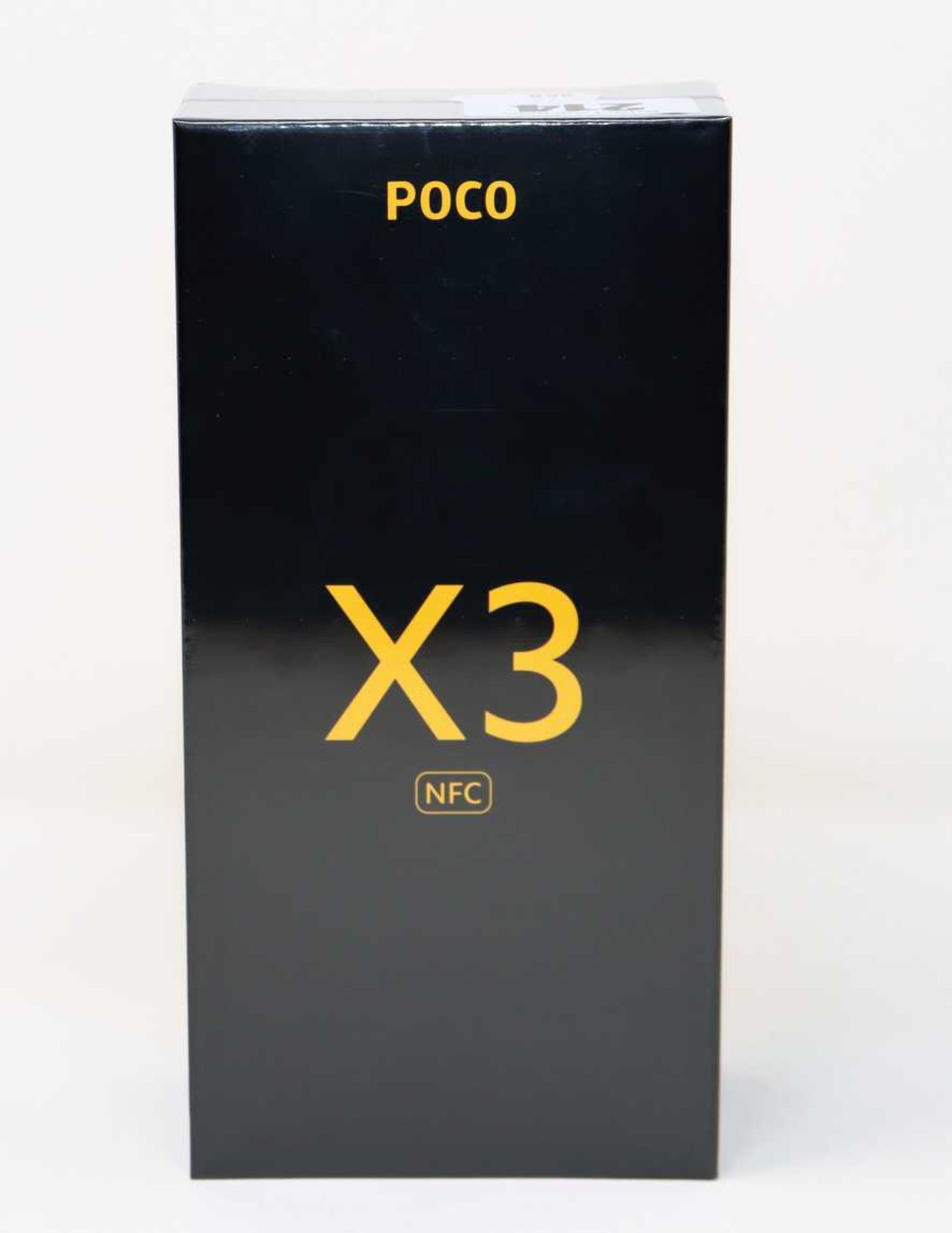 A boxed as new Xiaomi Poco X3 NFC 64GB Dual Sim in Shadow Gray (Box sealed) (Checkmend report
