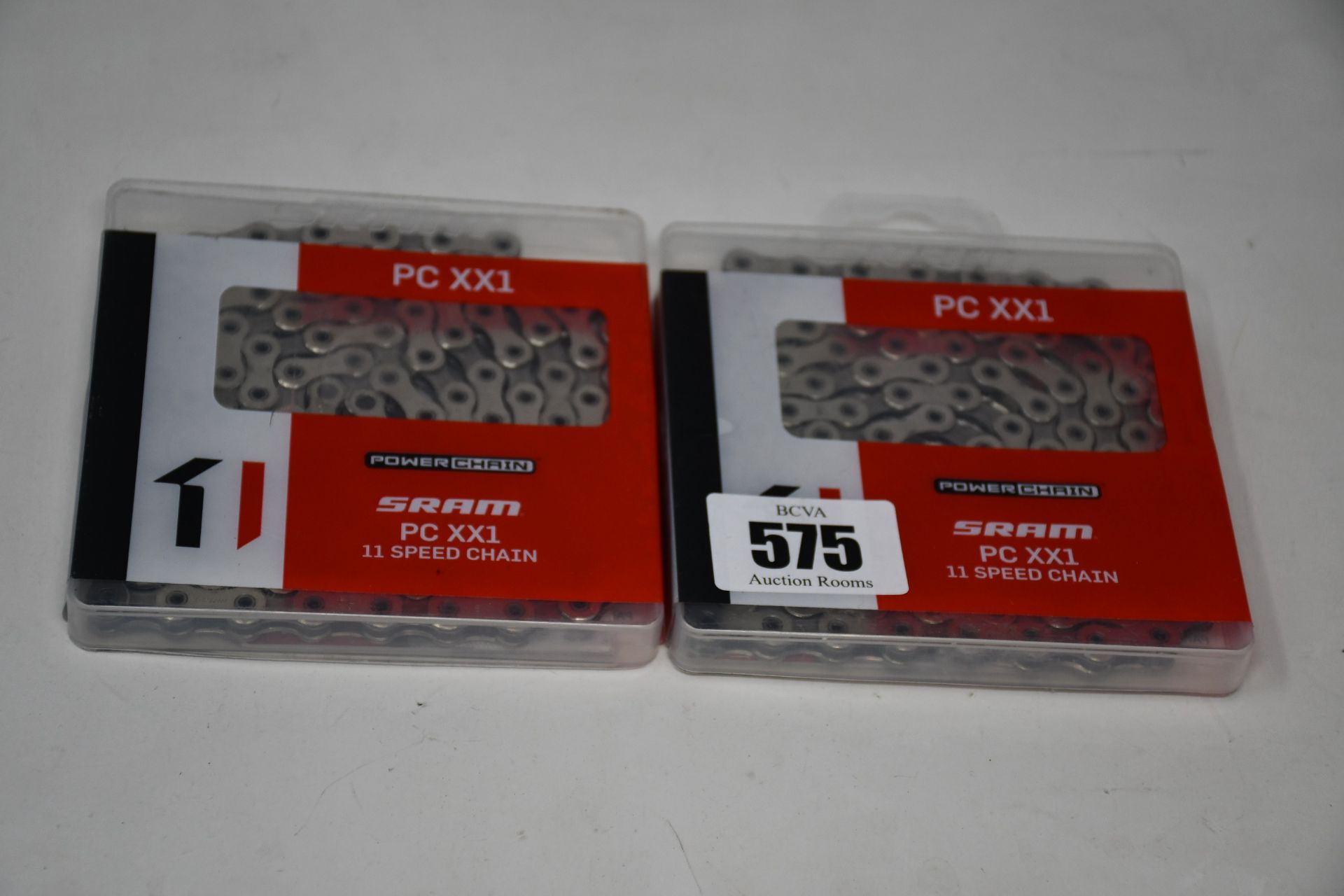 Six as new SRAM PC XX1 11 Speed Chains (HollowPin riveting, 118 links).