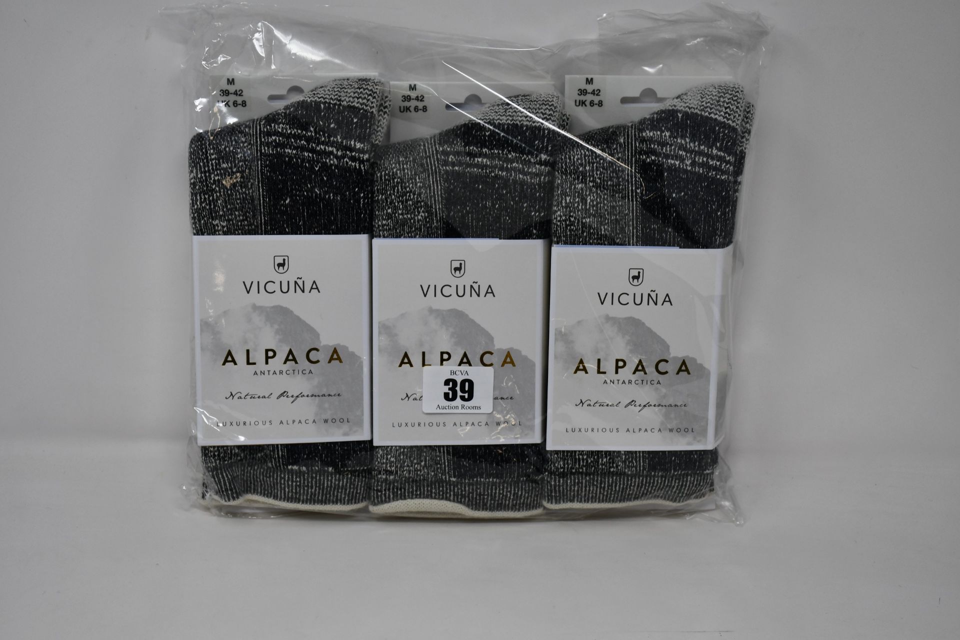 Seven pairs of Vicuna London Alpaca Antarctica 4003 Antarctica Sock (All M 6-8 - RRP £32 a pair).