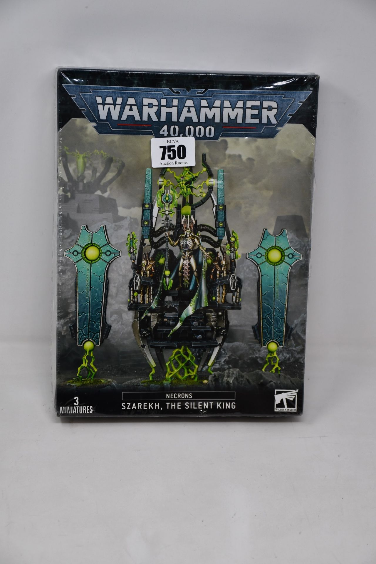 Three boxes of three as new miniatures; Warhammer 40,000 Necrons: Szarekh, The Silent King.
