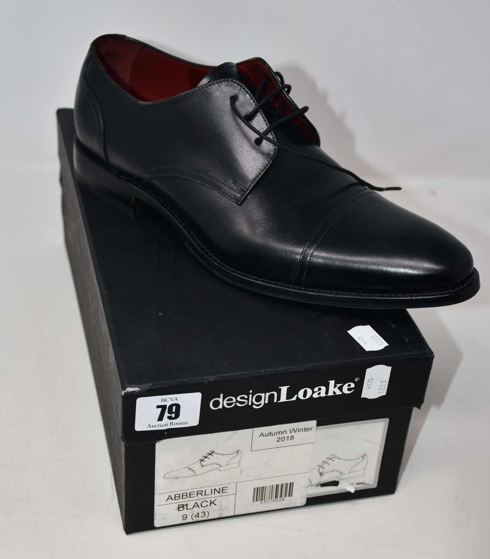 A pair of as new Loake Abberline shoes in black (UK 9 - RRP £175).
