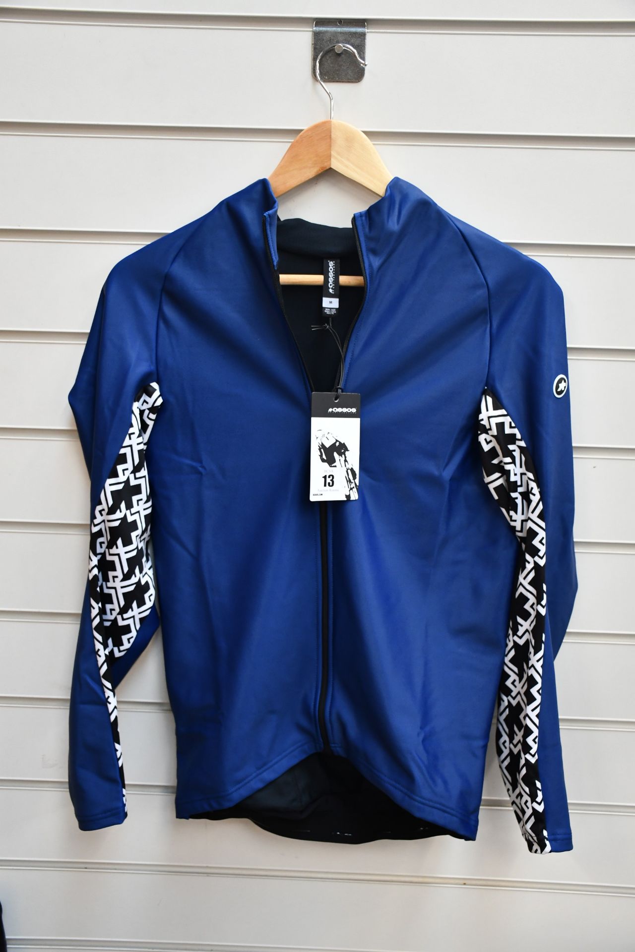 An as new Assos Mille GT Spring Fall long sleeve racing jersey in caleum blue (M).