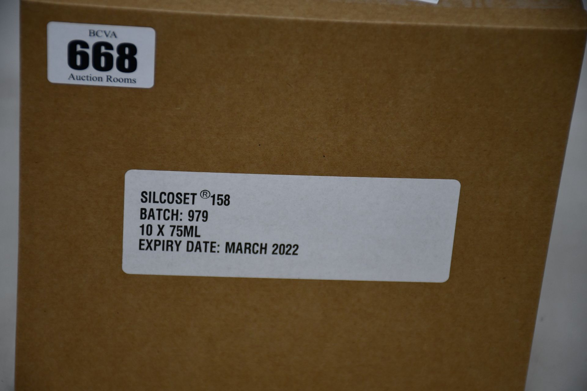 Ten boxed as new CHT Silcoset 158 (Thixotropic, black acetoxy silicone sealant).