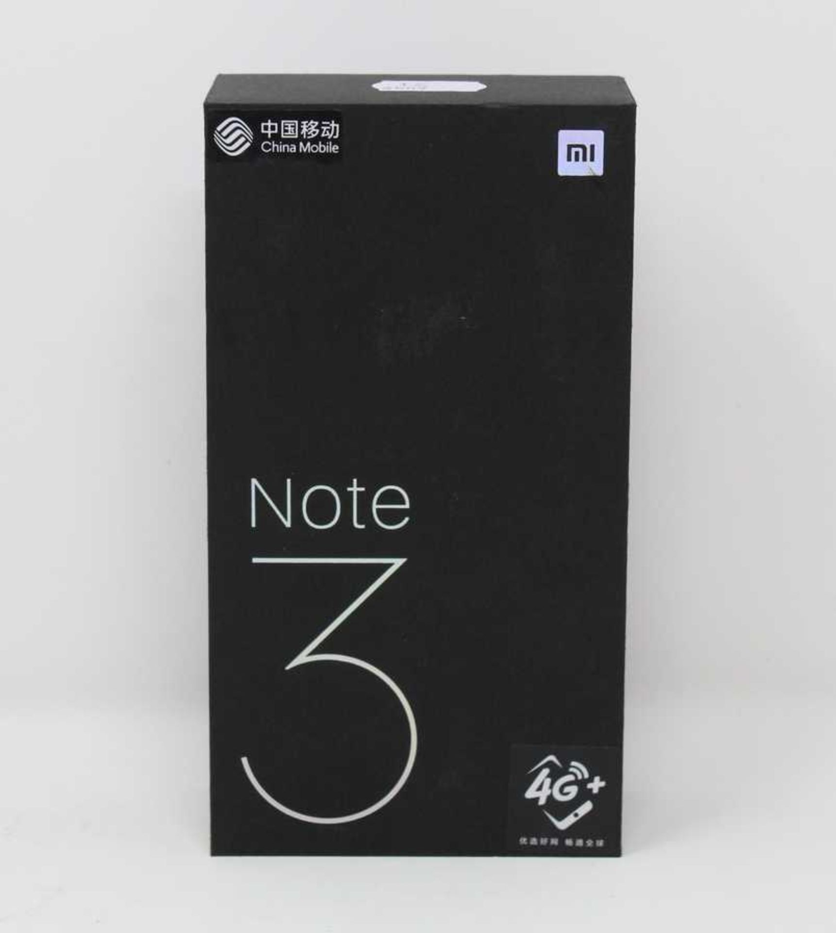 A boxed as new Xiaomi Mi Note 3 Android Smartphone in Black. China Mobile model. 6GB RAM 128GB