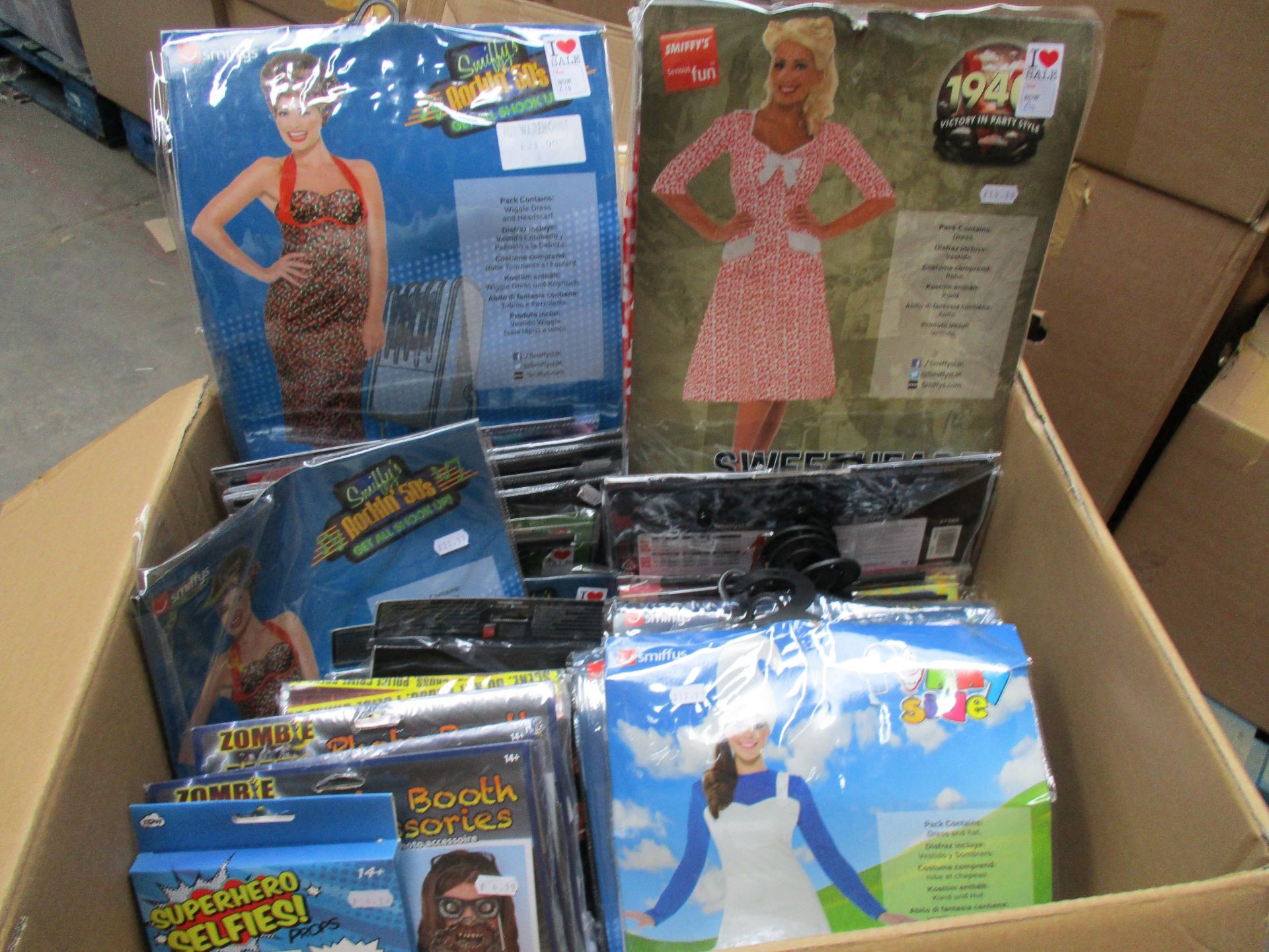 Assorted stock from a fancy dress and party store; Costumes and accessories by Smiffys, Fever and - Image 7 of 14