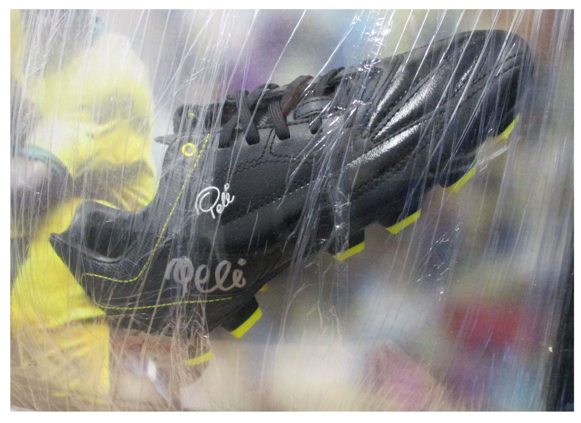 An AllStar Signings framed football boot signed by Pele with AllStar certificate of authenticity - Image 6 of 7