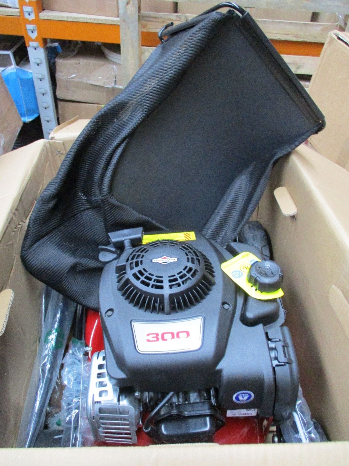 One boxed as new Briggs & Stratton sprint domestic 16" lawnmower.