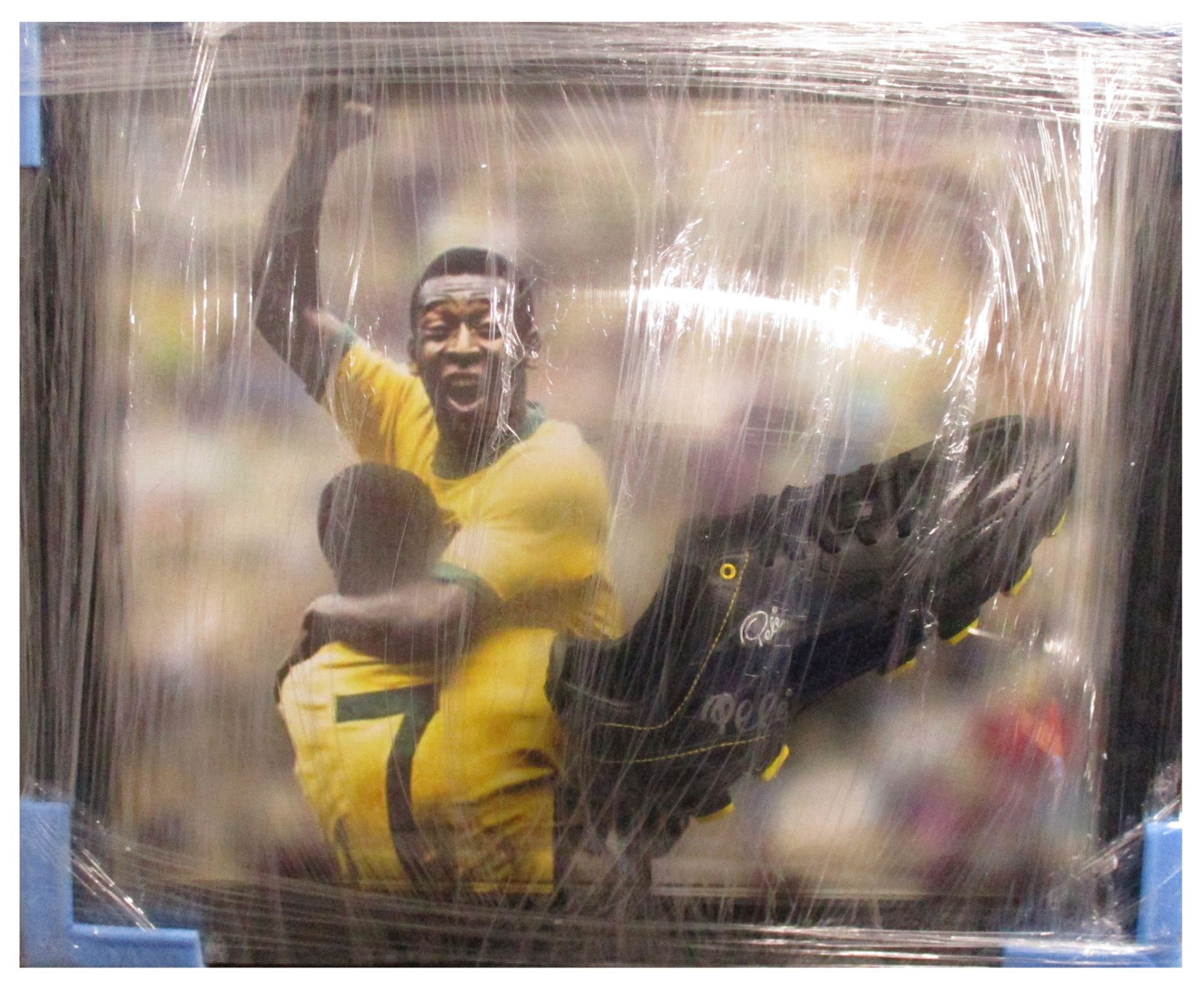 An AllStar Signings framed football boot signed by Pele with AllStar certificate of authenticity - Image 7 of 7