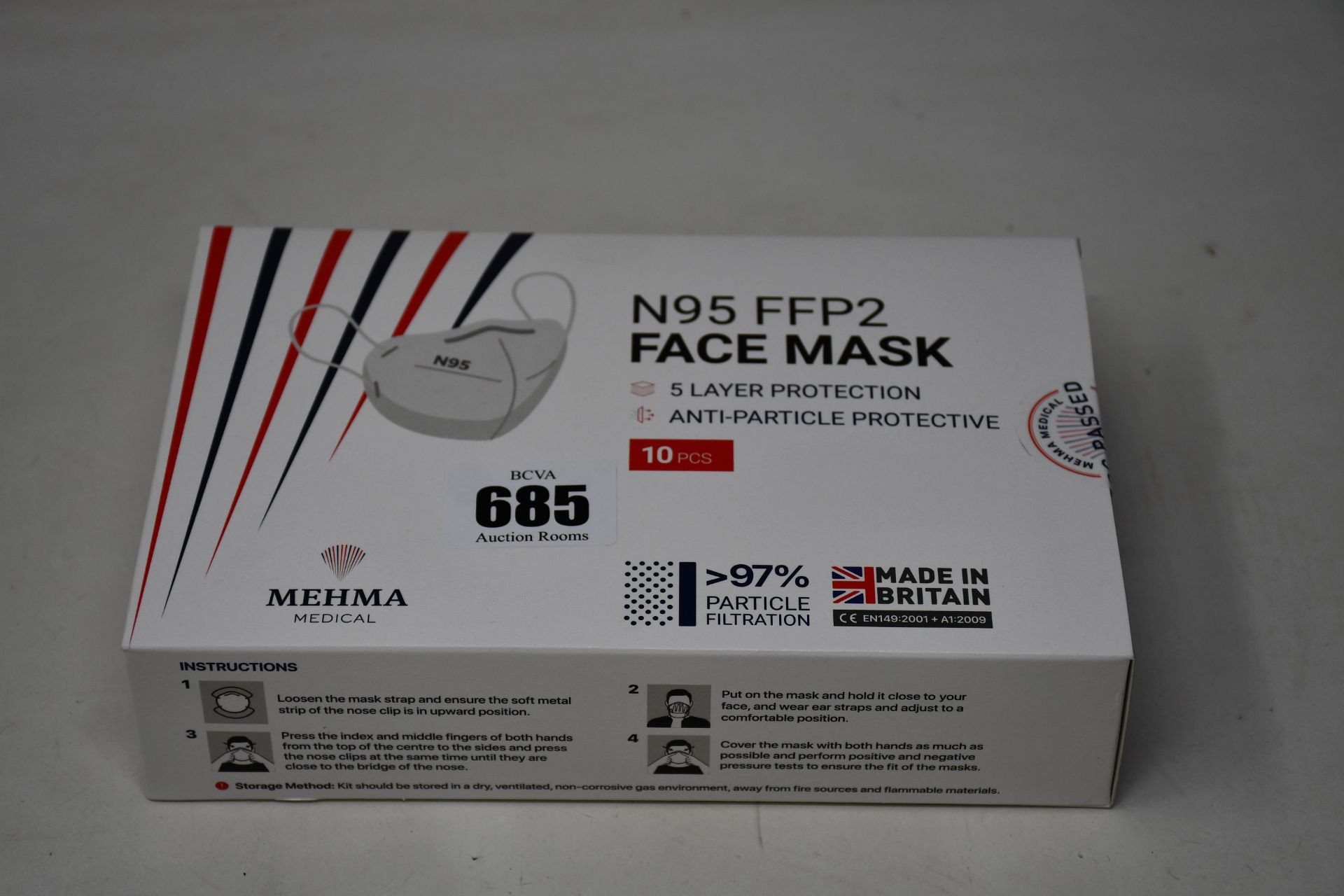 Sixty six boxes of ten as new Mehma Medical N95 FFP2 Face Masks.
