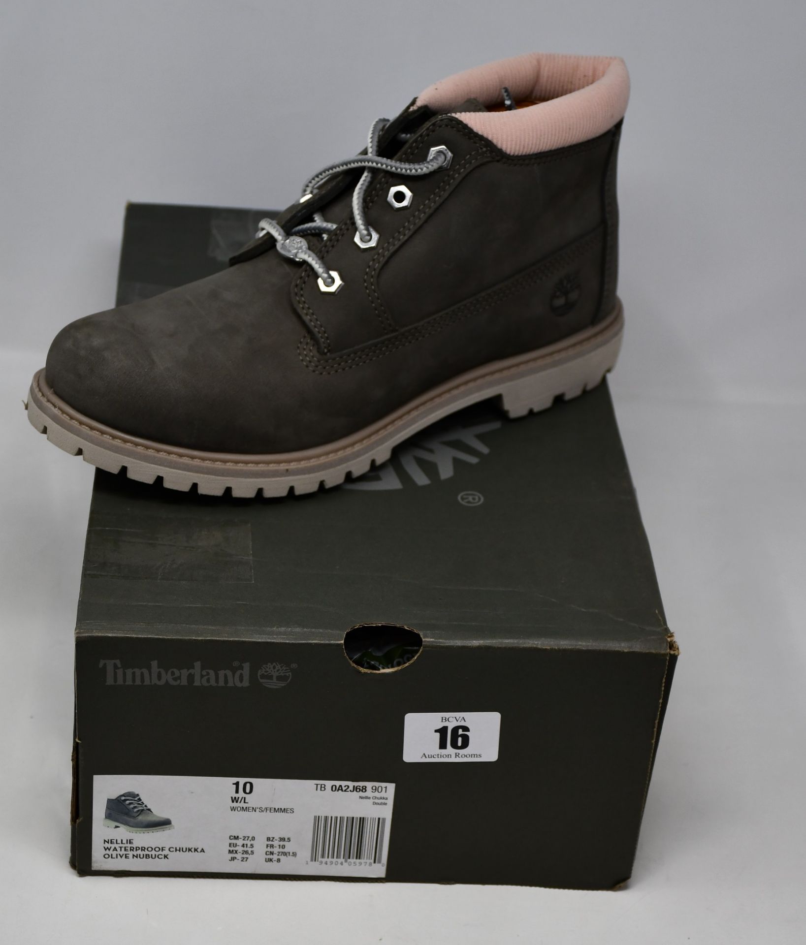 A pair of as new Timberland Nellie waterproof chukka boots (UK 8).