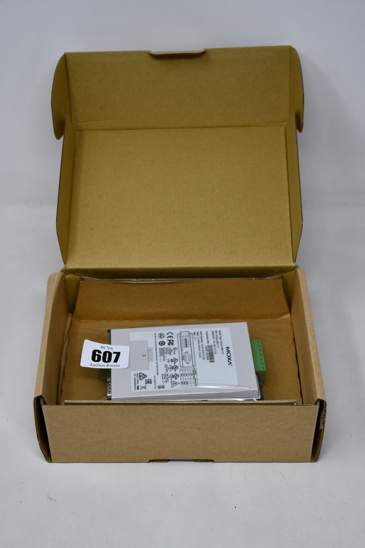 A boxed as new Moxa MGate MB3170 V2.4.1 Advanced Serial-to-Ethernet Modbus Gateway (P/N: