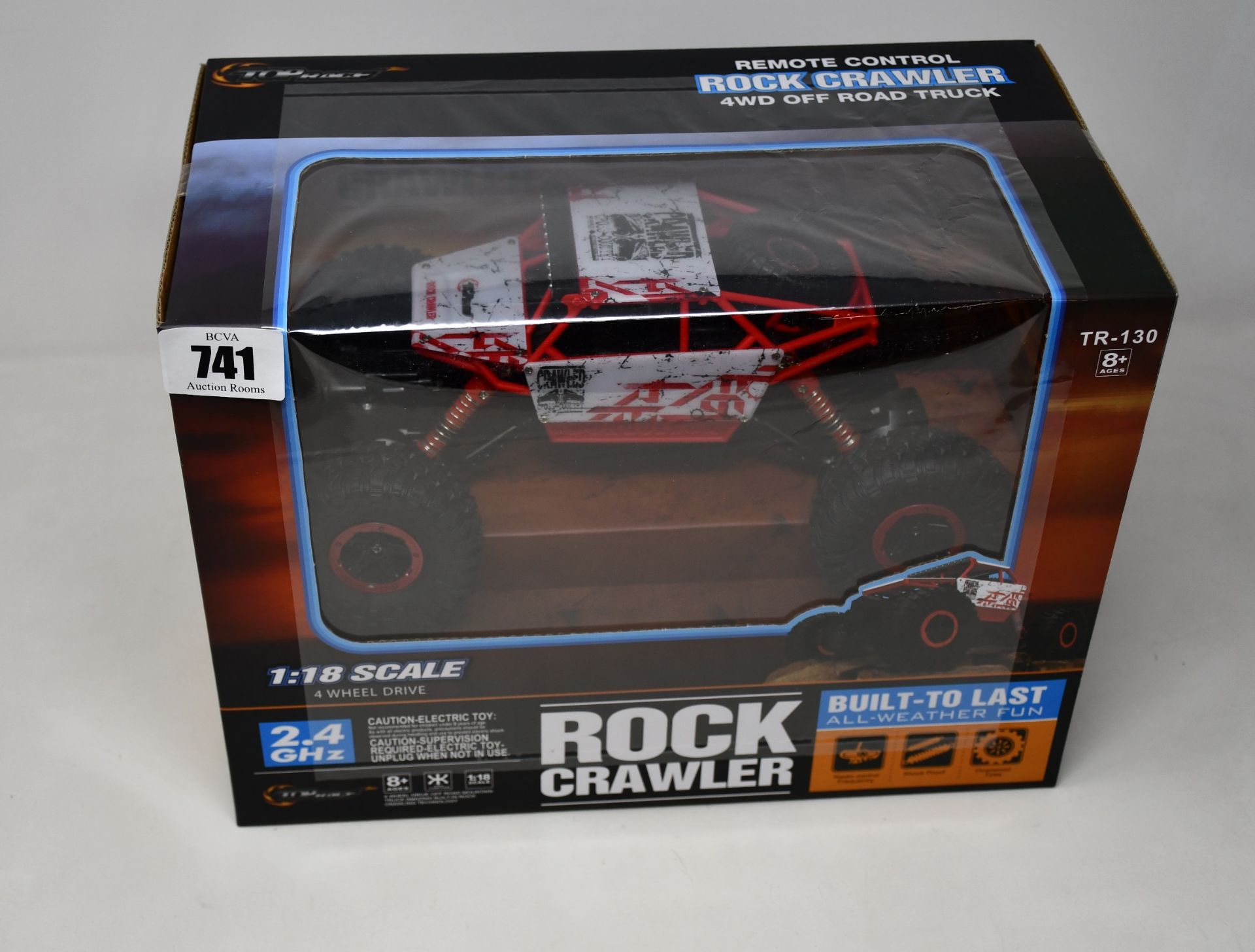 Six boxed as new Top Race Rock Crawler remote controlled car (1:18 scale).