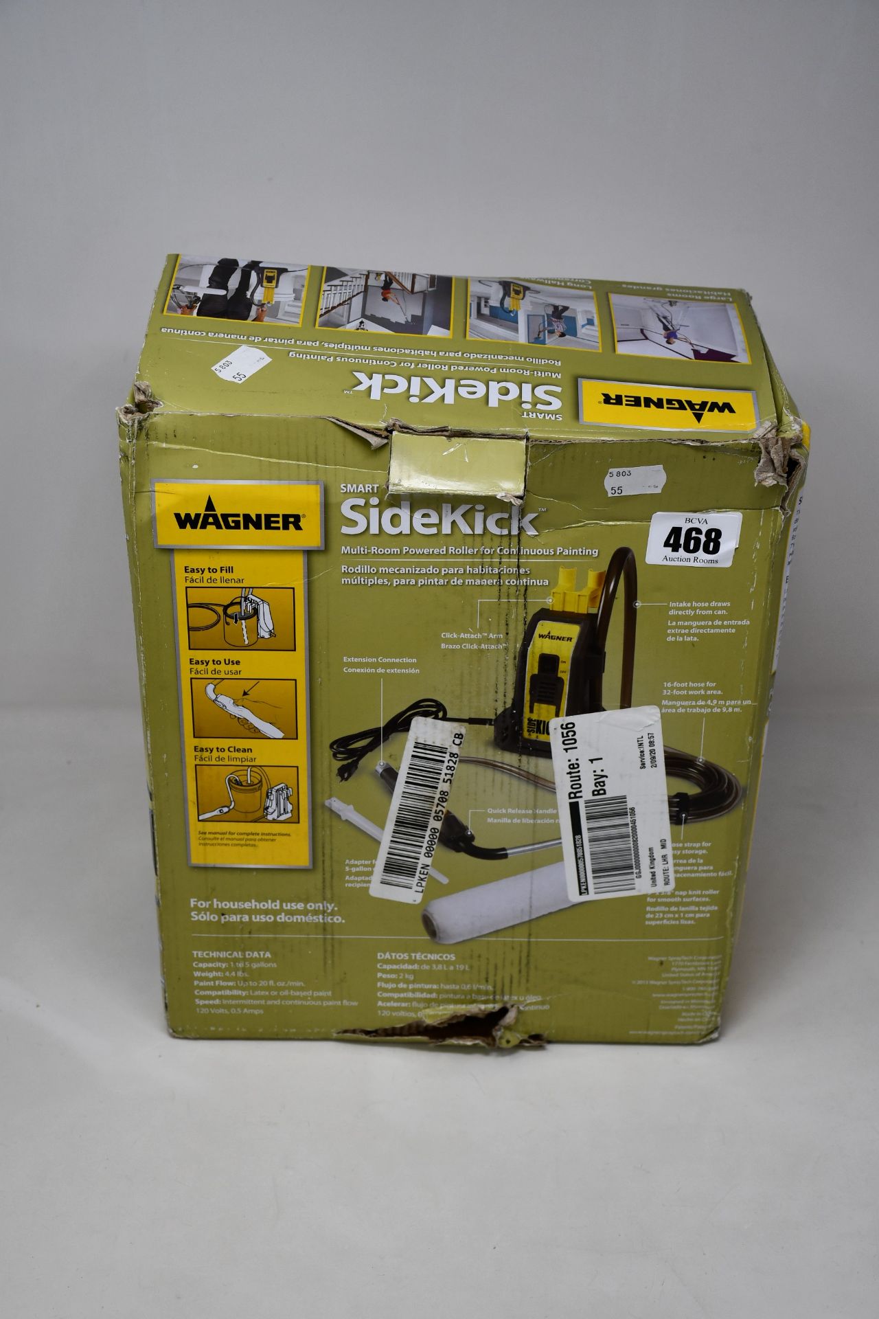 A boxed Wagner Smart Sidekick multi-room powered roller for continuous painting.