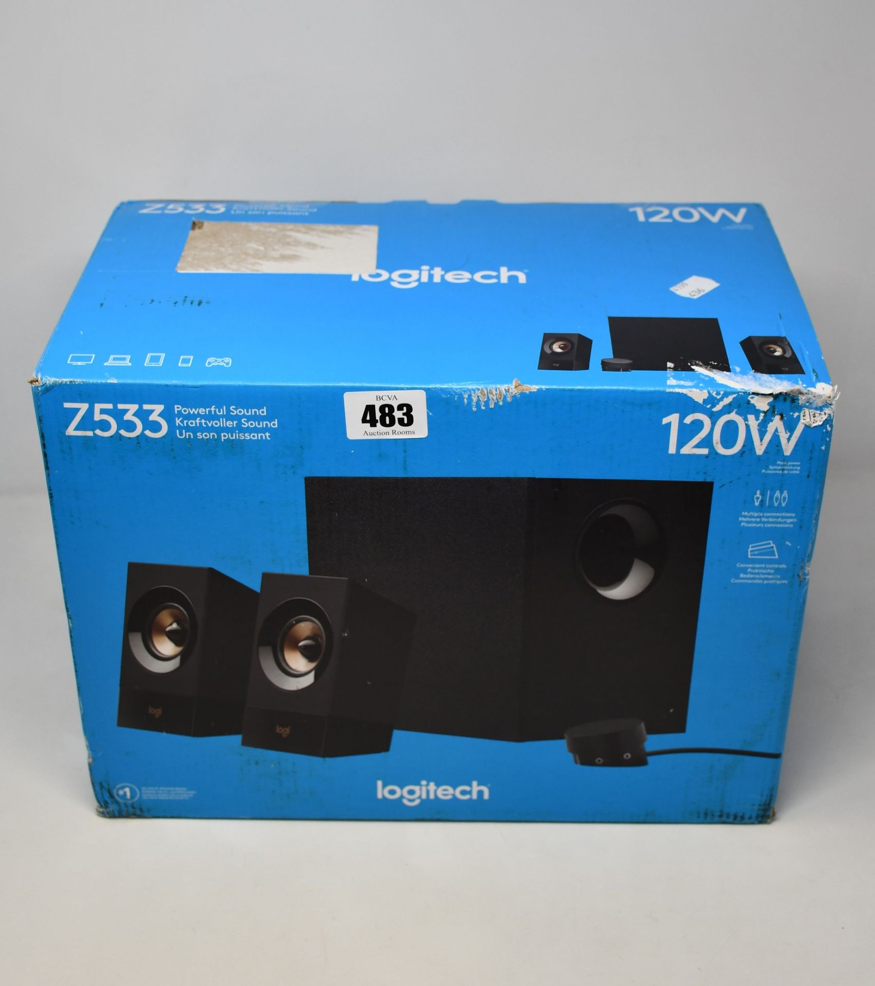 A boxed as new Logitech Z533 Multimedia Speaker System.