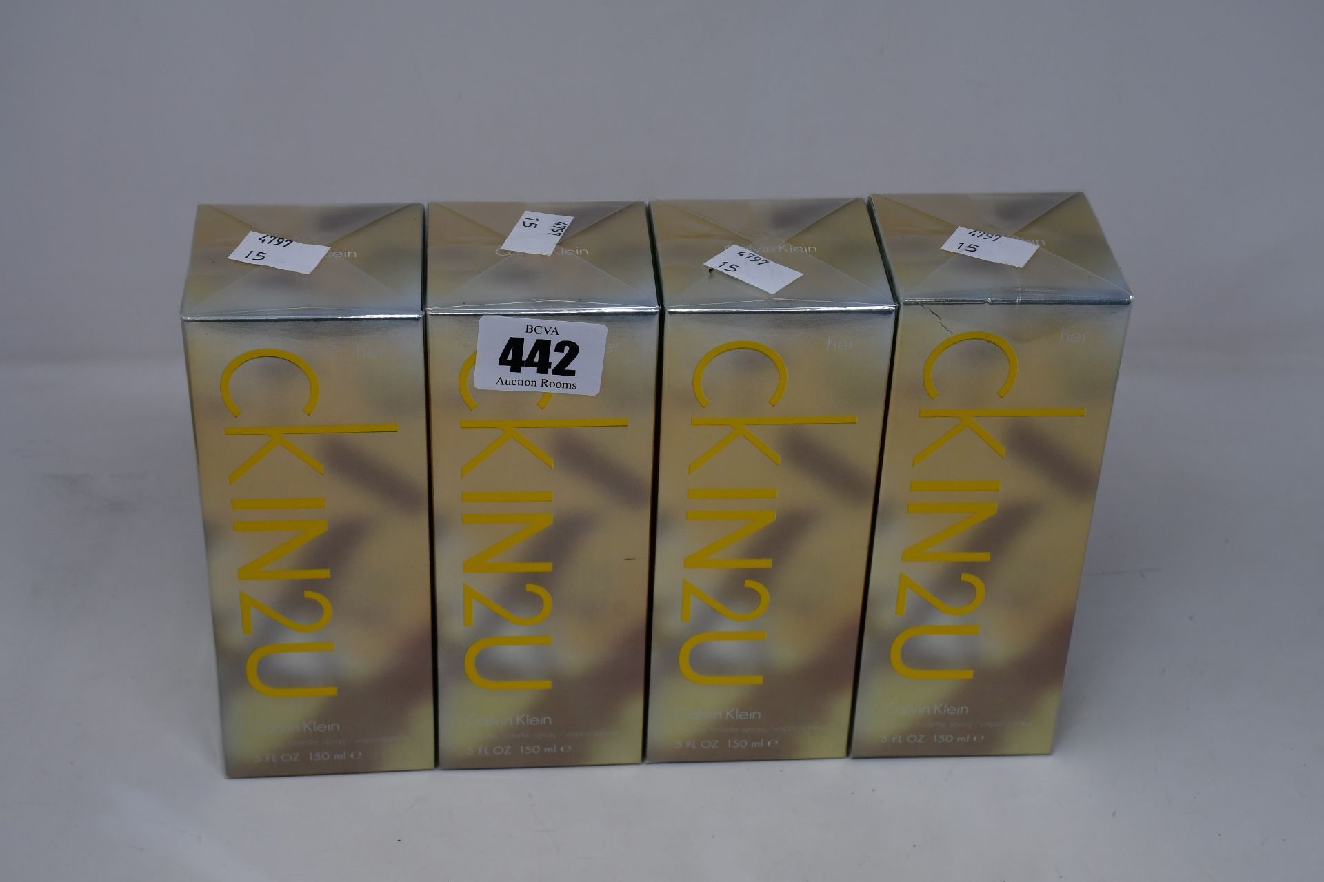 Four Calvin Klein CKIN2U eau de toilette for her (150ml).