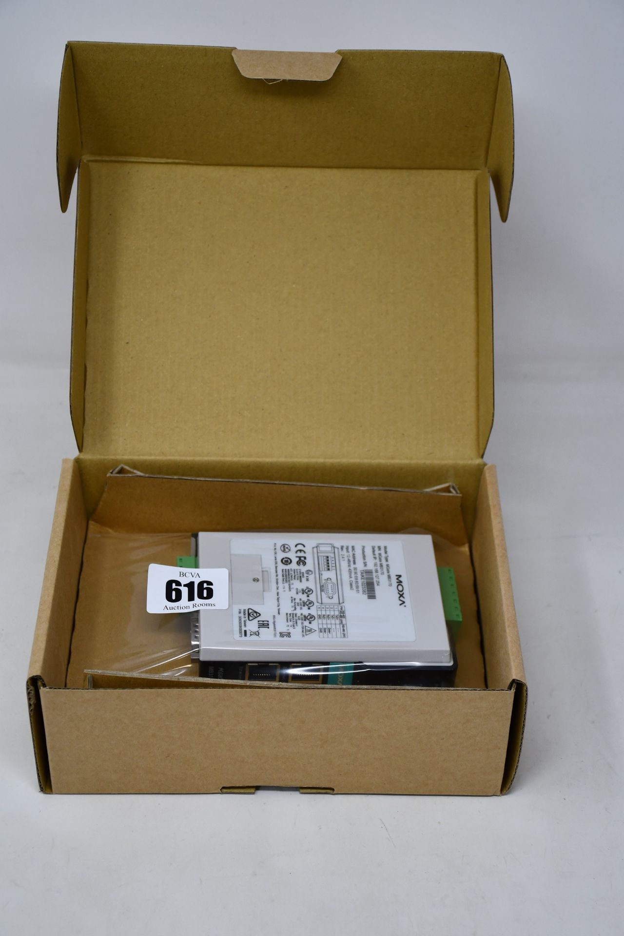 A boxed as new Moxa MGate MB3170 V2.4.1 Advanced Serial-to-Ethernet Modbus Gateway (P/N: