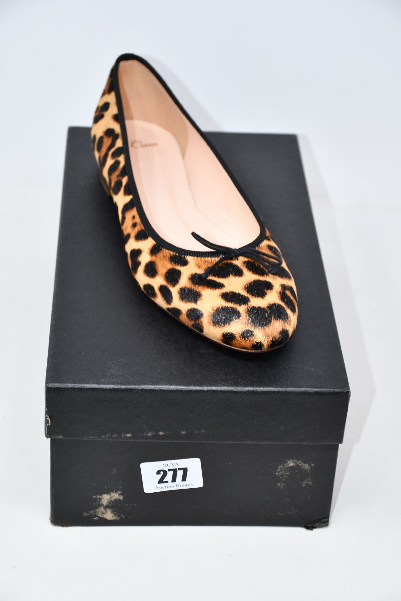 A pair of as new J.Crew ballet flats in leopard (UK 8.5).