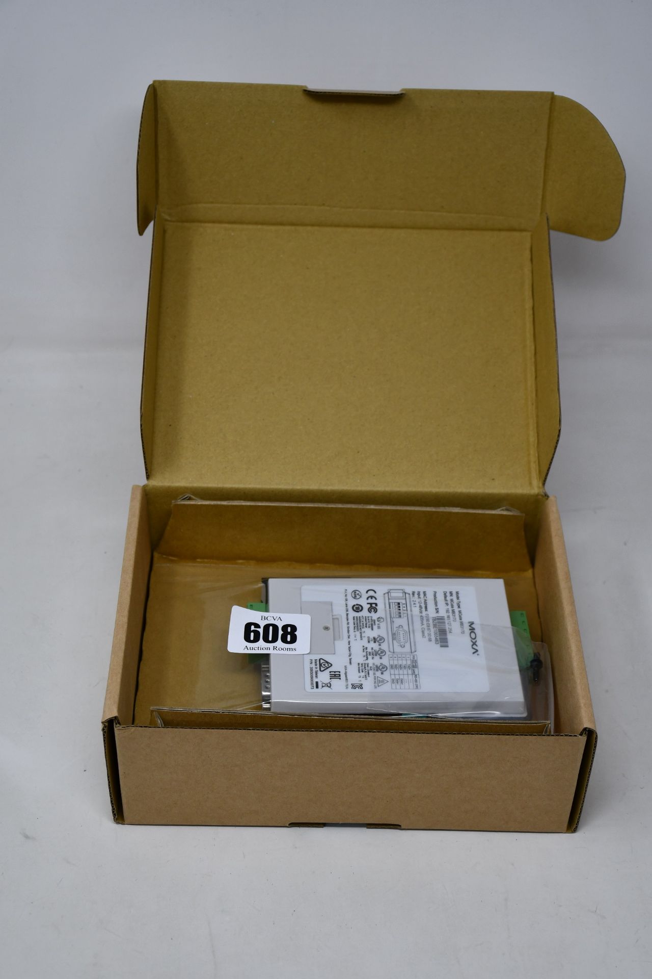 A boxed as new Moxa MGate MB3170 V2.4.1 Advanced Serial-to-Ethernet Modbus Gateway (P/N: