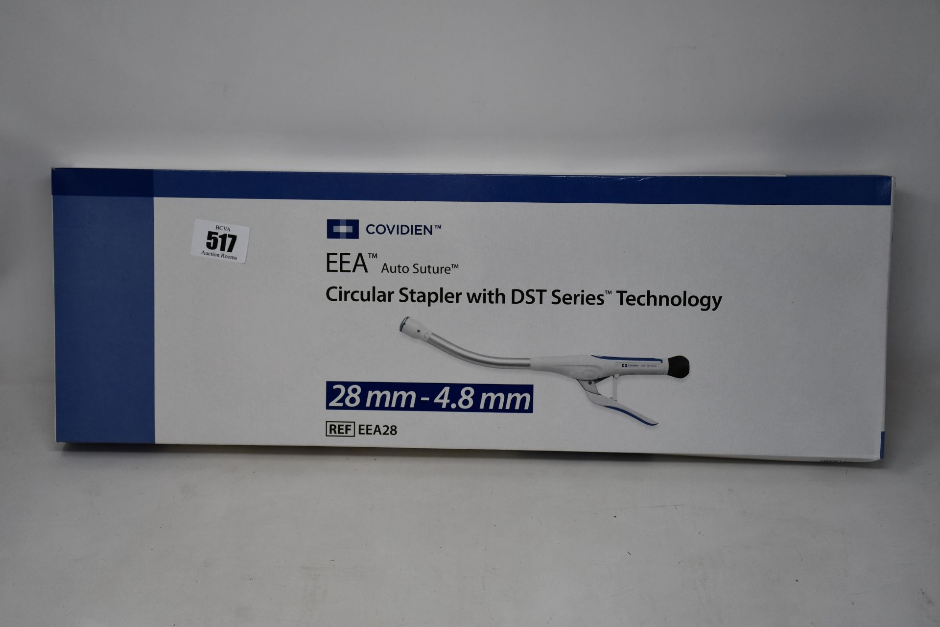 A boxed as new Covidien Medical Circular Stapler with DST Series technology.